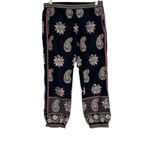 Calypso St. Bart Floral Embroidered Lounge Pants Boho - Picture 1 of 6